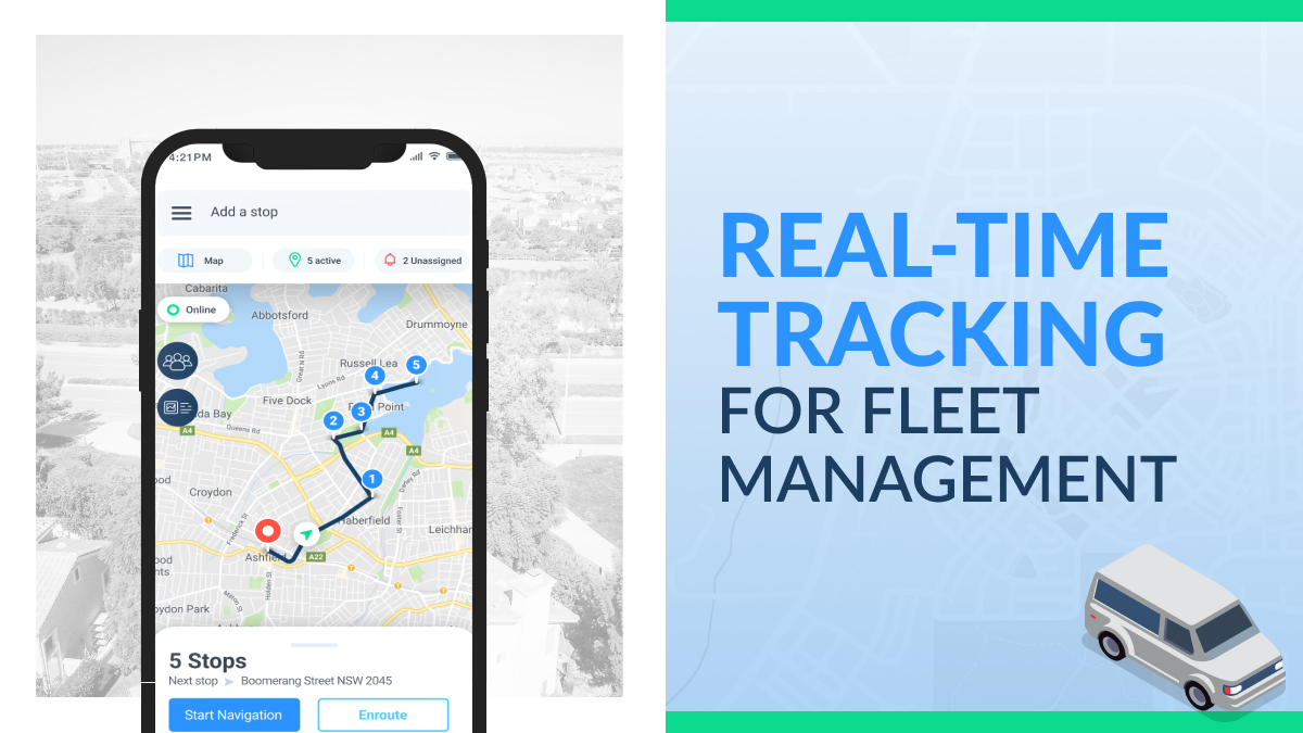 Real-time tracking for fleet management