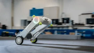 The evoBOT robot at Munich Airport