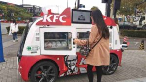 Self-driving KFC food trucks offer last-mile sidewalk sizzle