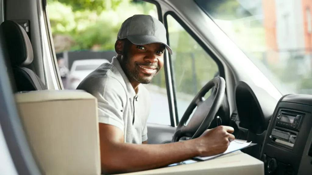 Courier driver