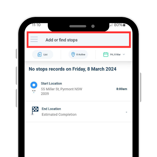 Locate2u mobile app updates, 13 March: Search for address and items