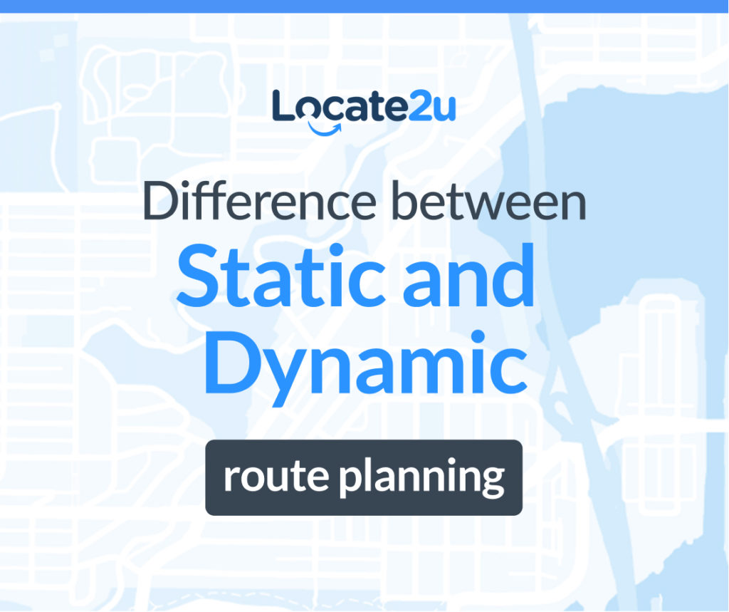 Difference between static and dynamic route planning