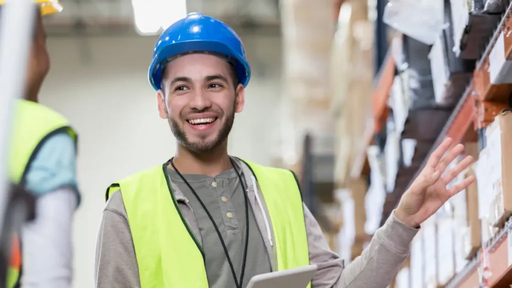 Employee in the warehouse