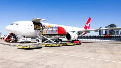 Australia Post's new freight aircraft, named Hercules.