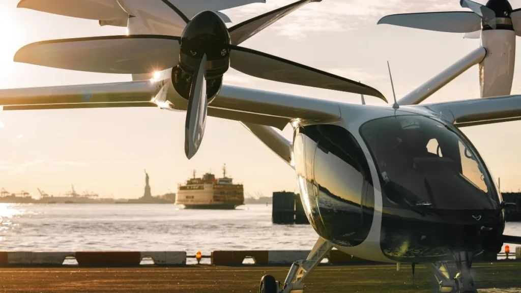 Electric air taxis take flight over New York skies